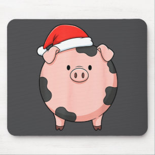 Christmas Cute G Round Nk G Holiday Art  Mouse Mat