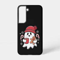 Christmas Cute Ghost Iced Coffee Retro Xmas Coffee