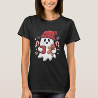 Christmas Cute Ghost Iced Coffee Retro Xmas Coffee
