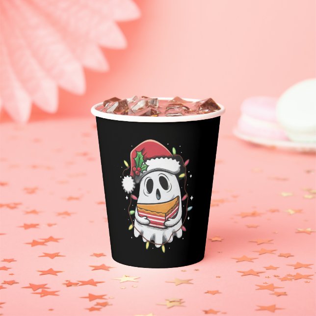 Christmas Cute Ghost Santa Party Xmas Holiday  Paper Cups (Insitu)