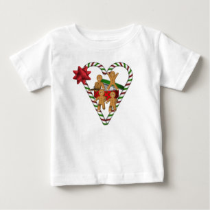 Christmas Cute Gingerbread Man Cookies Holiday Baby T-Shirt