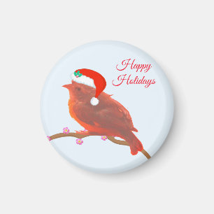 Christmas cute little bird magnet