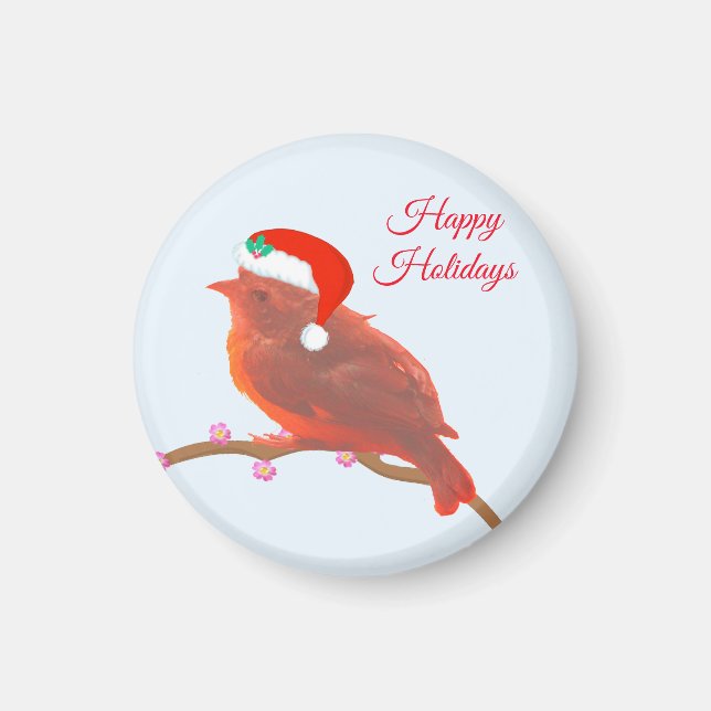 Christmas cute little bird magnet (Front)