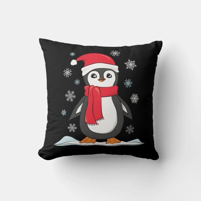 Christmas Cute Penguin Cushion (Front)