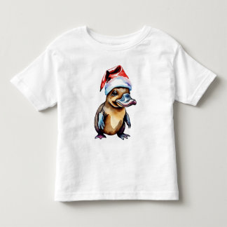 Christmas cute platypus toddler T-Shirt