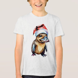 Christmas cute platypus Tri-Blend shirt