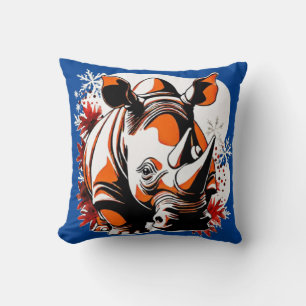 Christmas cute rhino cushion