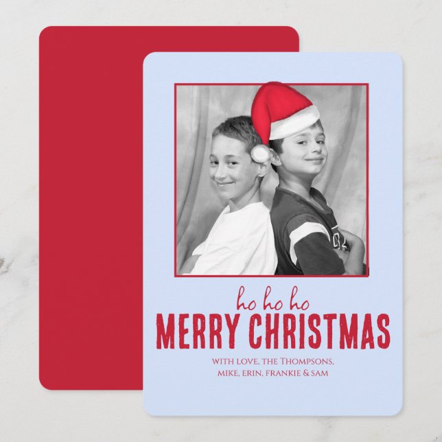 Christmas Cute Santa Hat (moveable) Whimsical Fun Invitation (Front/Back)