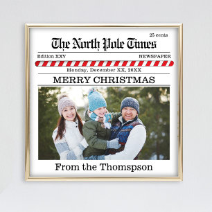 Christmas Cute Simple Newspaper Print Typography