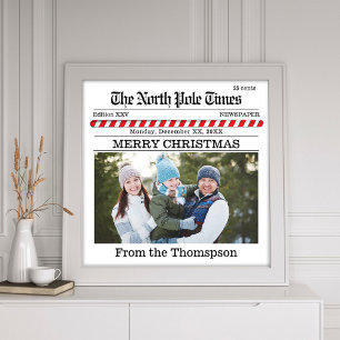 Christmas Cute Simple Newspaper Print Typography