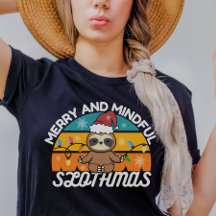 Christmas Cute Sloth Lover Pun Shirt