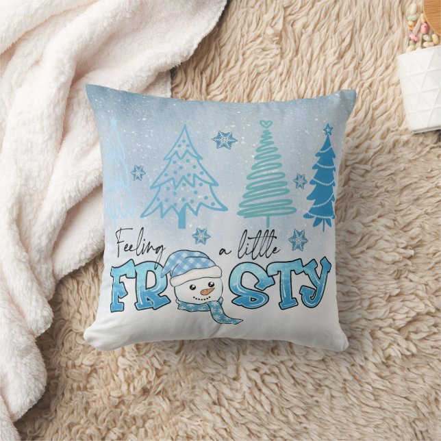 Christmas Cute Snowman Cushion (Blanket)
