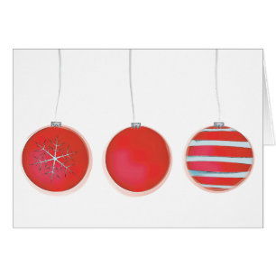 Christmas Cute Watercolor Red Festive Ornament