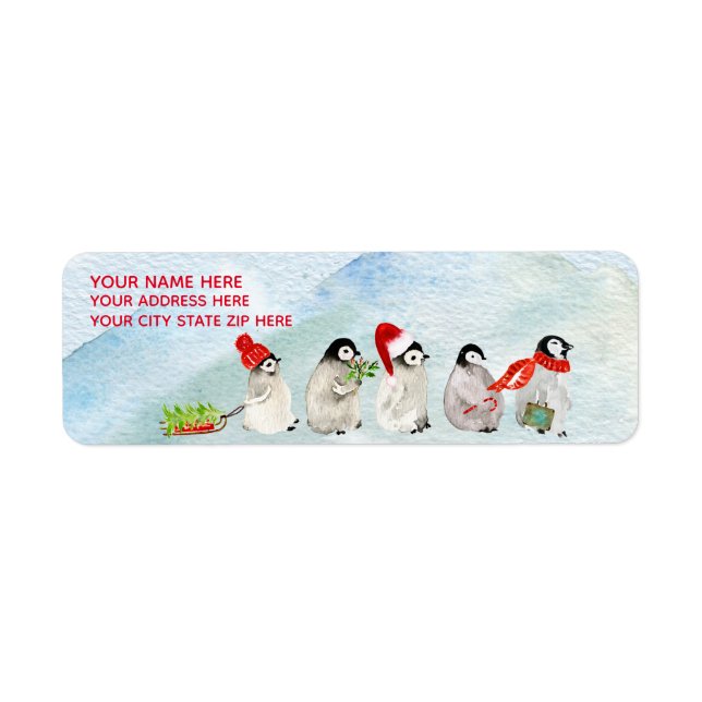 Christmas - Cute WC Penguins (Front)