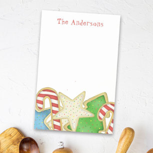 Christmas Cute Whimsical Holiday Cookies Fun Post-it Notes