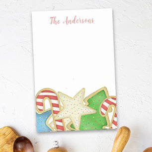 Christmas Cute Whimsical Holiday Cookies Fun Post-it Notes