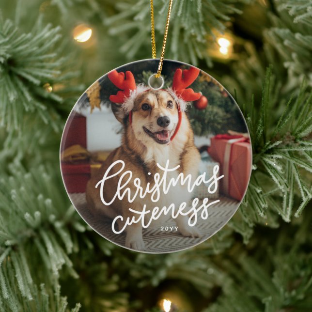 Christmas cuteness cute pet holiday ornament (Tree)