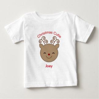 Christmas Cutie Baby Reindeer shirt personalise