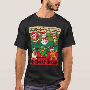 Christmas Dab Santa Friends Matching Family Christ T-Shirt