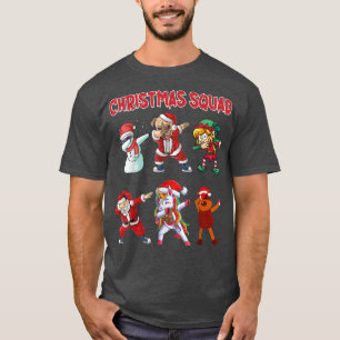 Christmas Dab Santa Friends Matching Family Christ T-Shirt