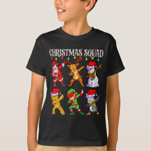 Christmas Dab Santa Friends Matching Family Christ T-Shirt