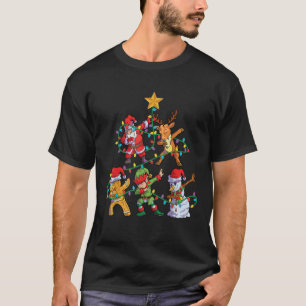Christmas Dab Santa Reindeer Elf Friends Matching T-Shirt