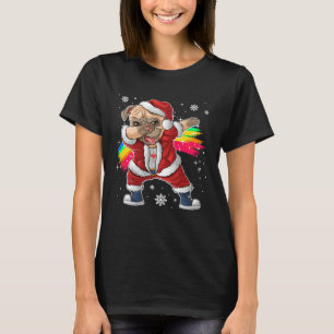 Christmas Dabbing Pug  Christmas Pjs & Costume Ide T-Shirt