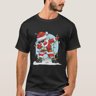 Christmas Dabbing Santa Funny Outfit Design T-Shirt