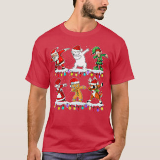 Christmas Dabbing Santa Gift for Boys Girls Kids T-Shirt
