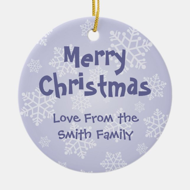 Christmas Dachshund (add your own message) Ceramic Tree Decoration (Front)