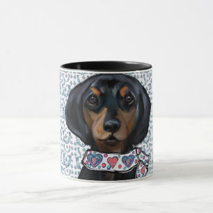 Christmas Dachshund Art     Mug