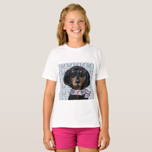 Christmas Dachshund Art T-Shirt