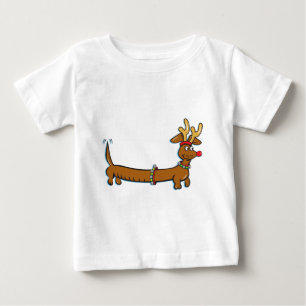 Christmas Dachshund Baby T-Shirt