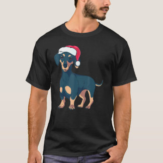 Christmas Dachshund Dog  For Girls Women T-Shirt