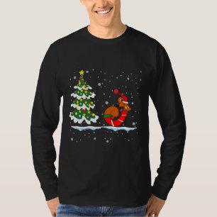 Christmas Dachshund Dog Through The Snow T-Shirt