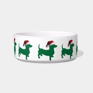 Christmas Dachshund Doxies Bowl