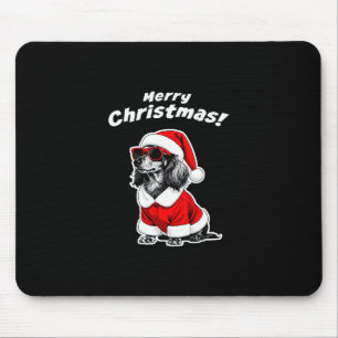 Christmas Dachshund Funny Santa Dog Cute Holiday D Mouse Mat