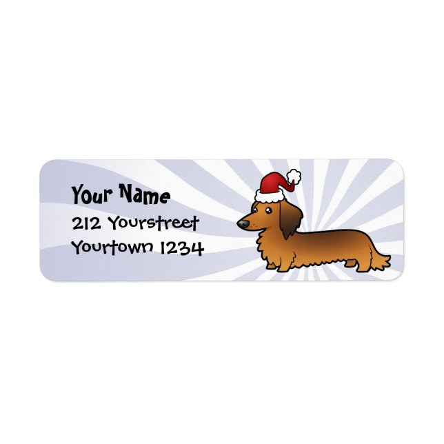 Christmas Dachshund (longhair) (Front)