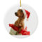 Christmas Dachshund Ornament