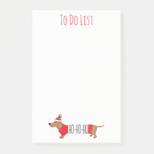 Christmas Dachshund Post-it Notes