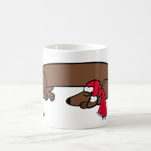Christmas Dachshund Sleeping Mug