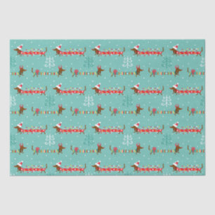 Christmas Dachshund  Tissue Paper