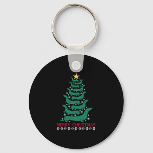 Christmas Dachshund Tree Merry Xmas Doxie Dog Love Key Ring