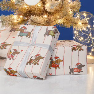 Christmas Dachshund Wrapping Paper