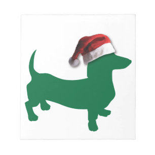 Christmas Dachshunds Notepad