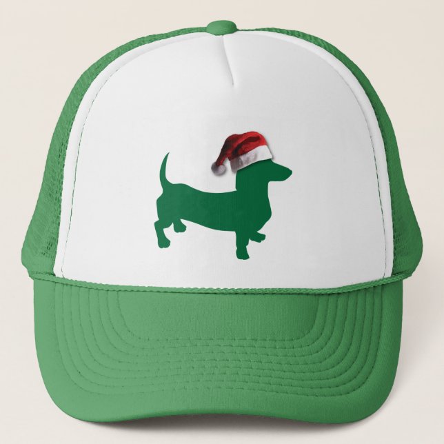 Christmas Dachshunds Trucker Hat (Front)