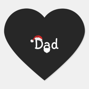 Christmas Dad Heart Sticker