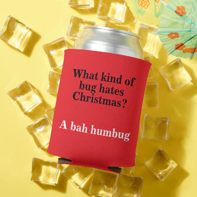 Christmas Dad Joke Can Cooler (In Situ Summer)
