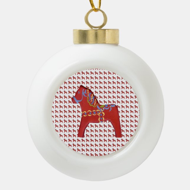 Christmas Dala Horse ornament (Front)