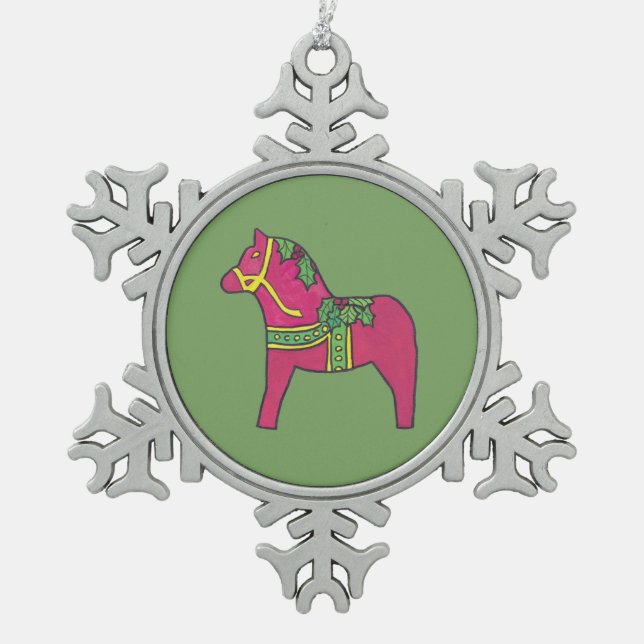 Christmas Dala Horse Ornament (Front)